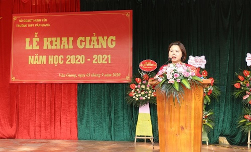 Hưng Yên: Trường THPT Văn Giang khai giảng năm học 2020 - 2021
